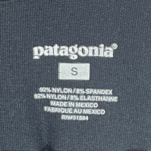 Patagonia Bandha Midi Dress Black Nylon Stretch Twist Front Women's Size Small - Picture 5 of 7